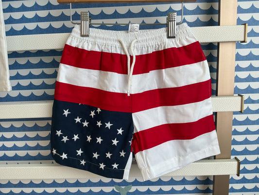 Red White and Blue Boys Shorts