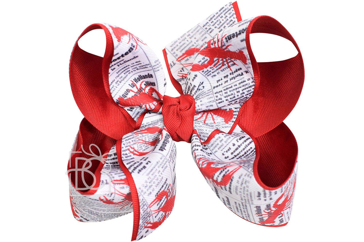 CRAWFISH & NEWSPAPER BOWS
