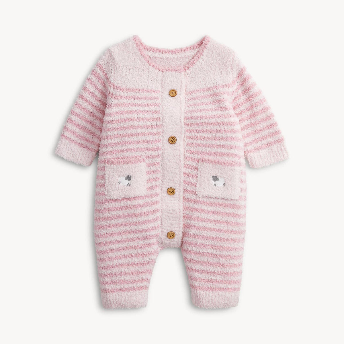 Magnetic Me - CHENILLE PINK SWEATER ROMPER
