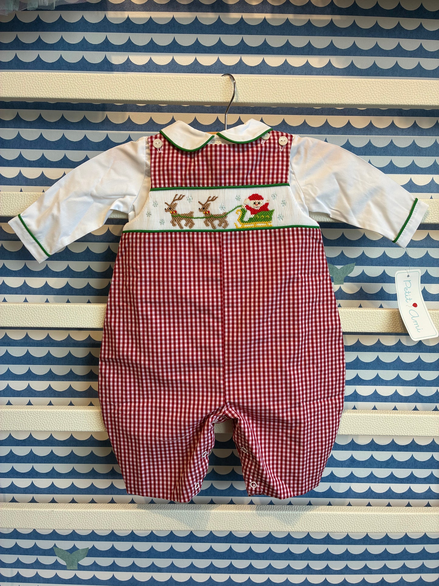Christmas Smocking Jumper w/shirt