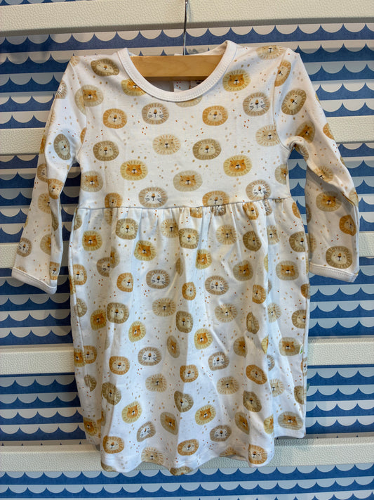 Happy Lions Long Sleeve Dress