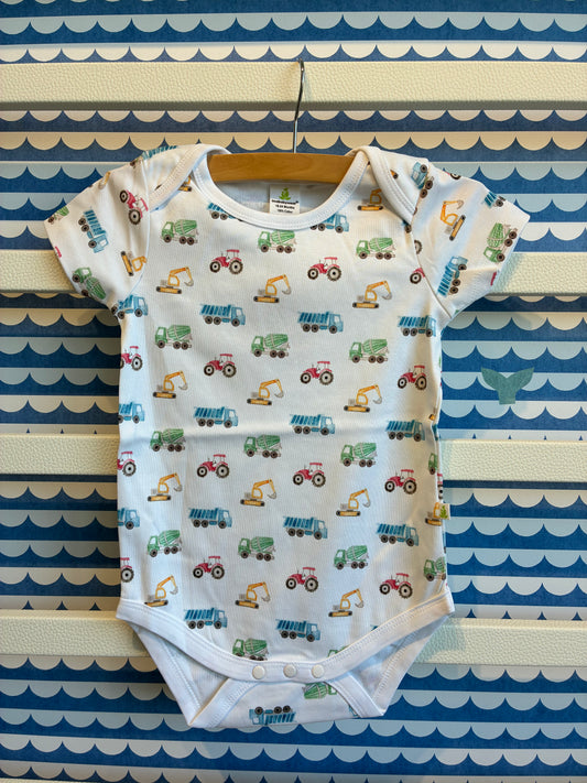 Colorful Trucks Half Sleeve Bodysuit
