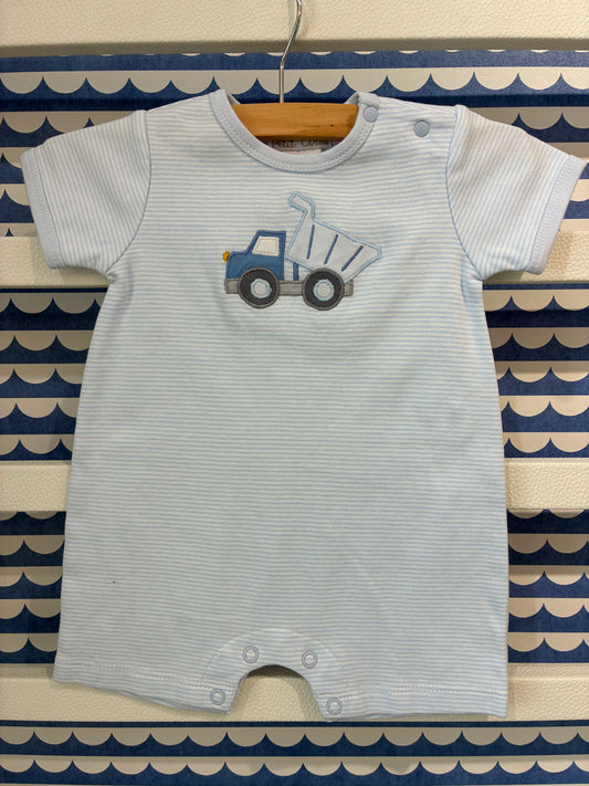 Dump Truck Knit Romper