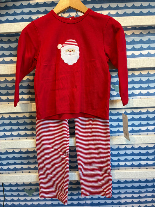 Boy Santa Face Applique 2Pc. Set