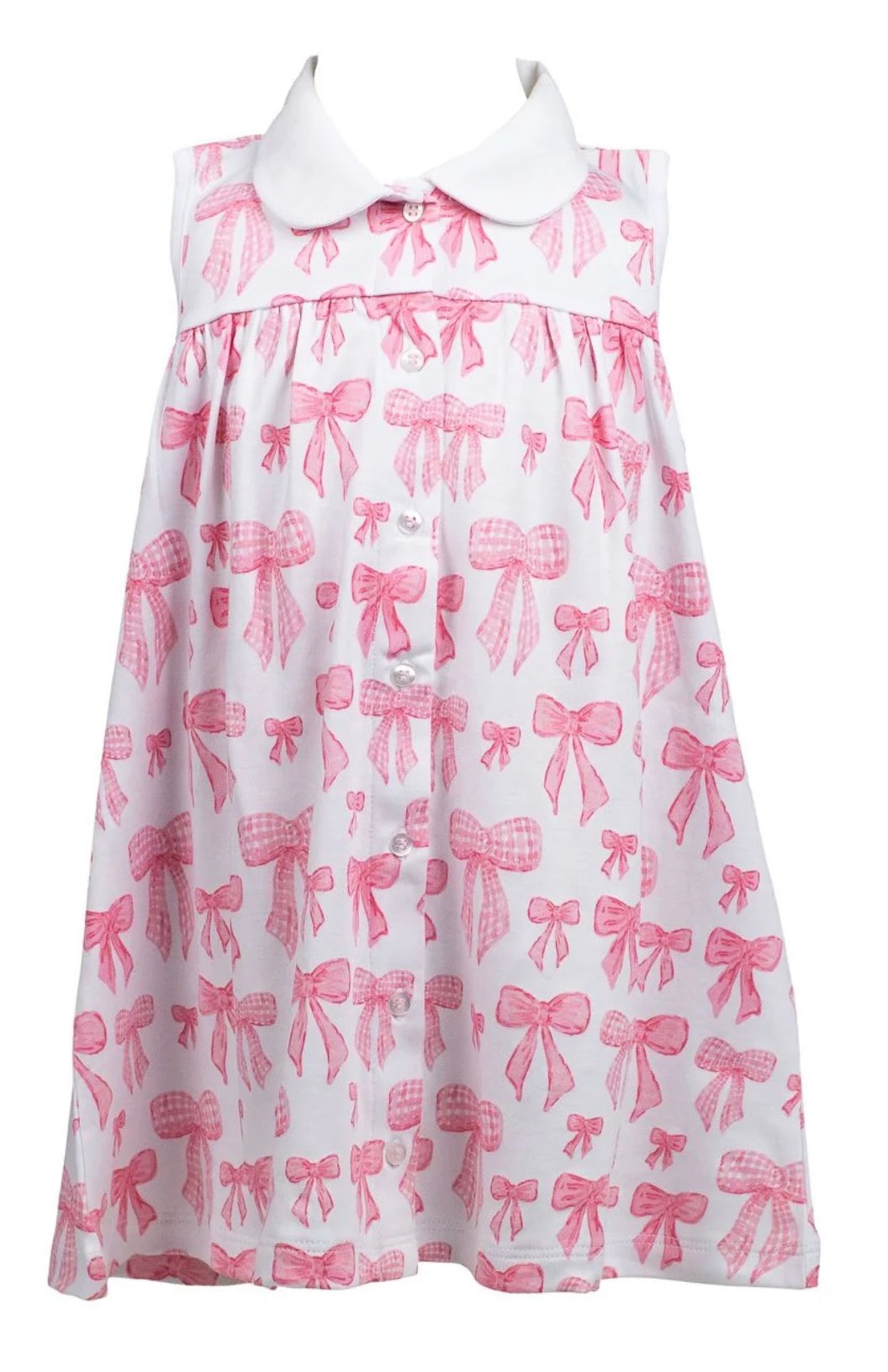 Grosgrain Button-Down Dress