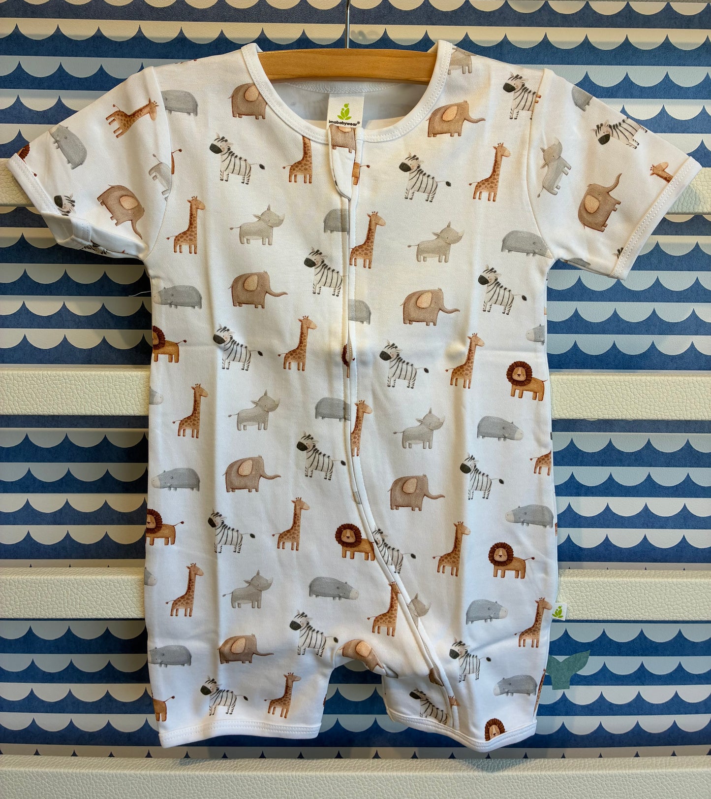 In The Jungle Short Sleeve Zipsuit Romper
