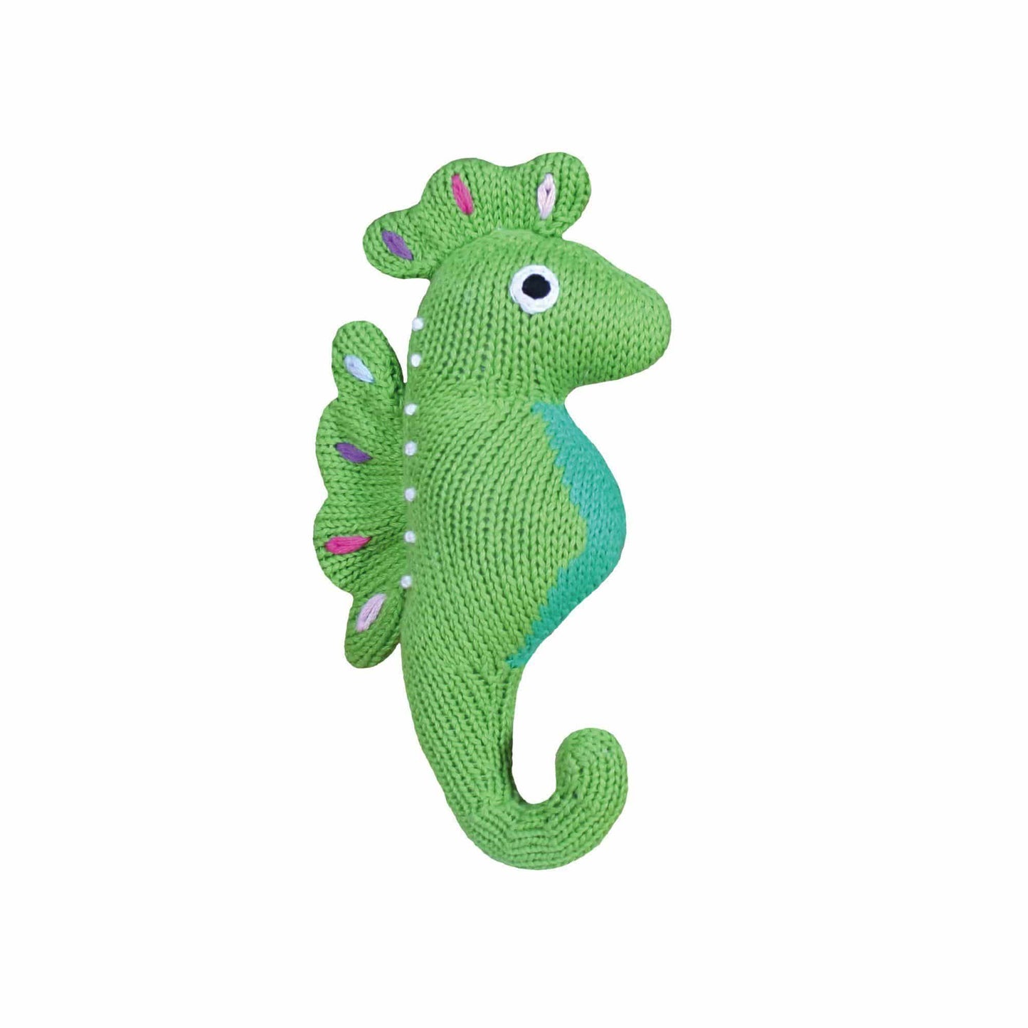 Susie the Seahorse Knit Rattle