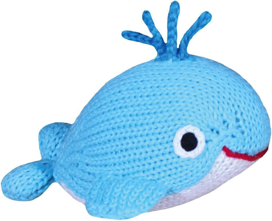 Watson The Whale Knit Rattle
