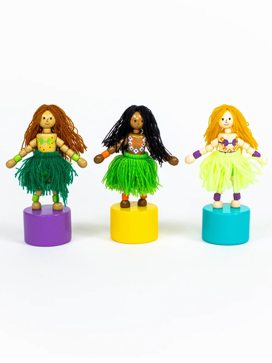 Hula Girl Push Puppets
