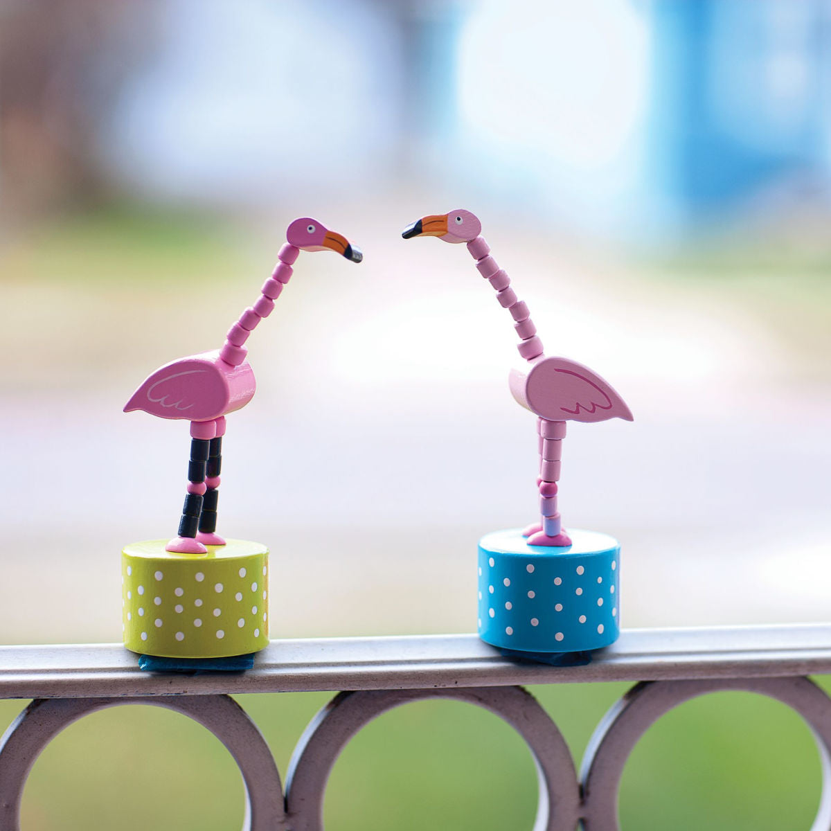 Flamingo Push Puppets