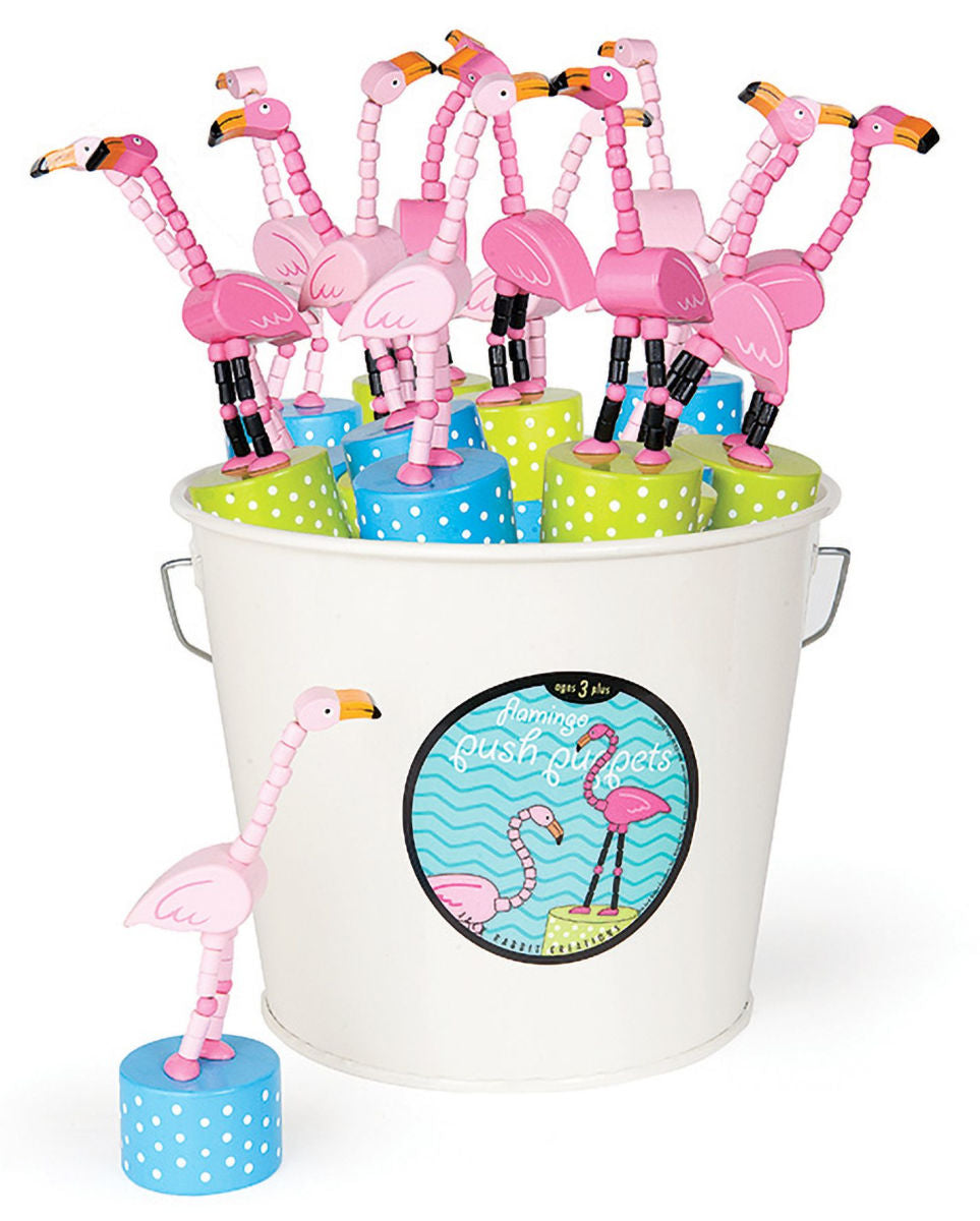 Flamingo Push Puppets