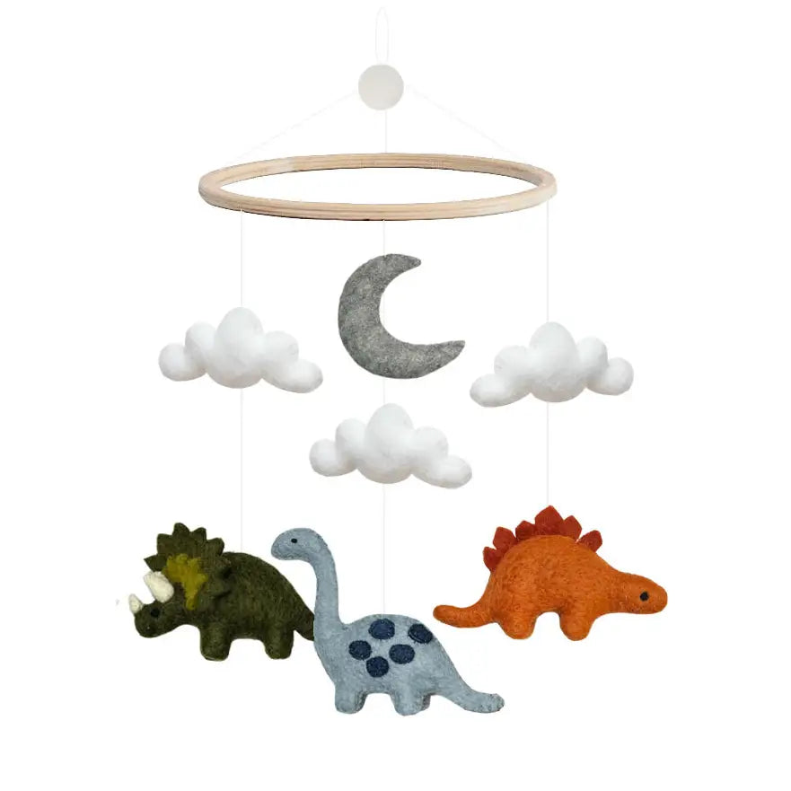 Mobile, Dinosaur, Orange/Grey