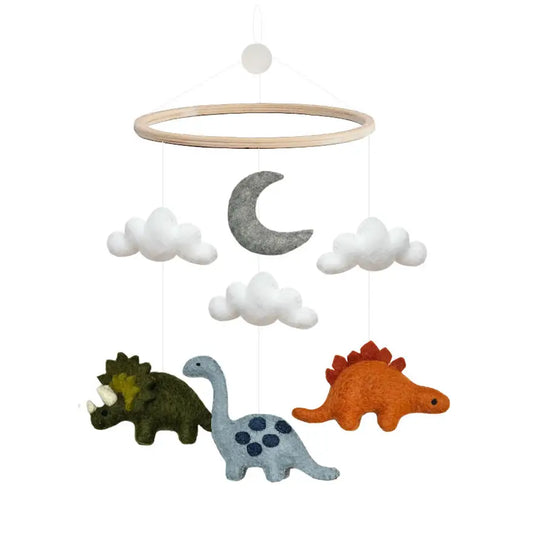 Mobile, Dinosaur, Orange/Grey