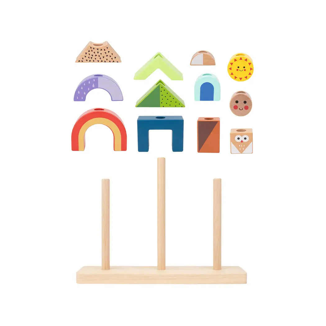 Wooden Shadow Stacking Game