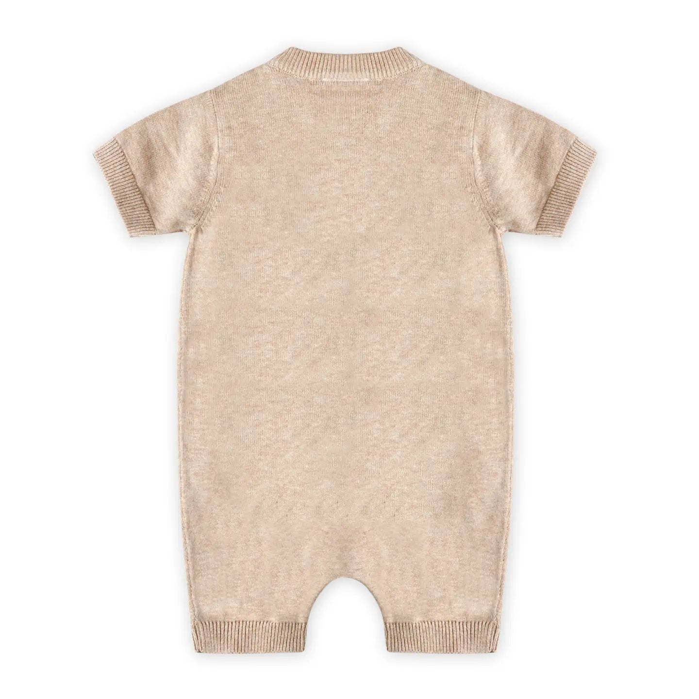 Dino Applique Baby Knit Romper (Organic Cotton)