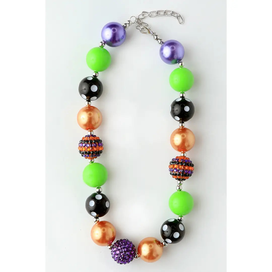 Halloween Chunky Beaded Necklace