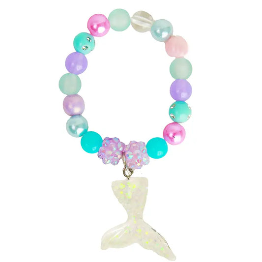 White Sparkle Mermaid Tail Bracelet