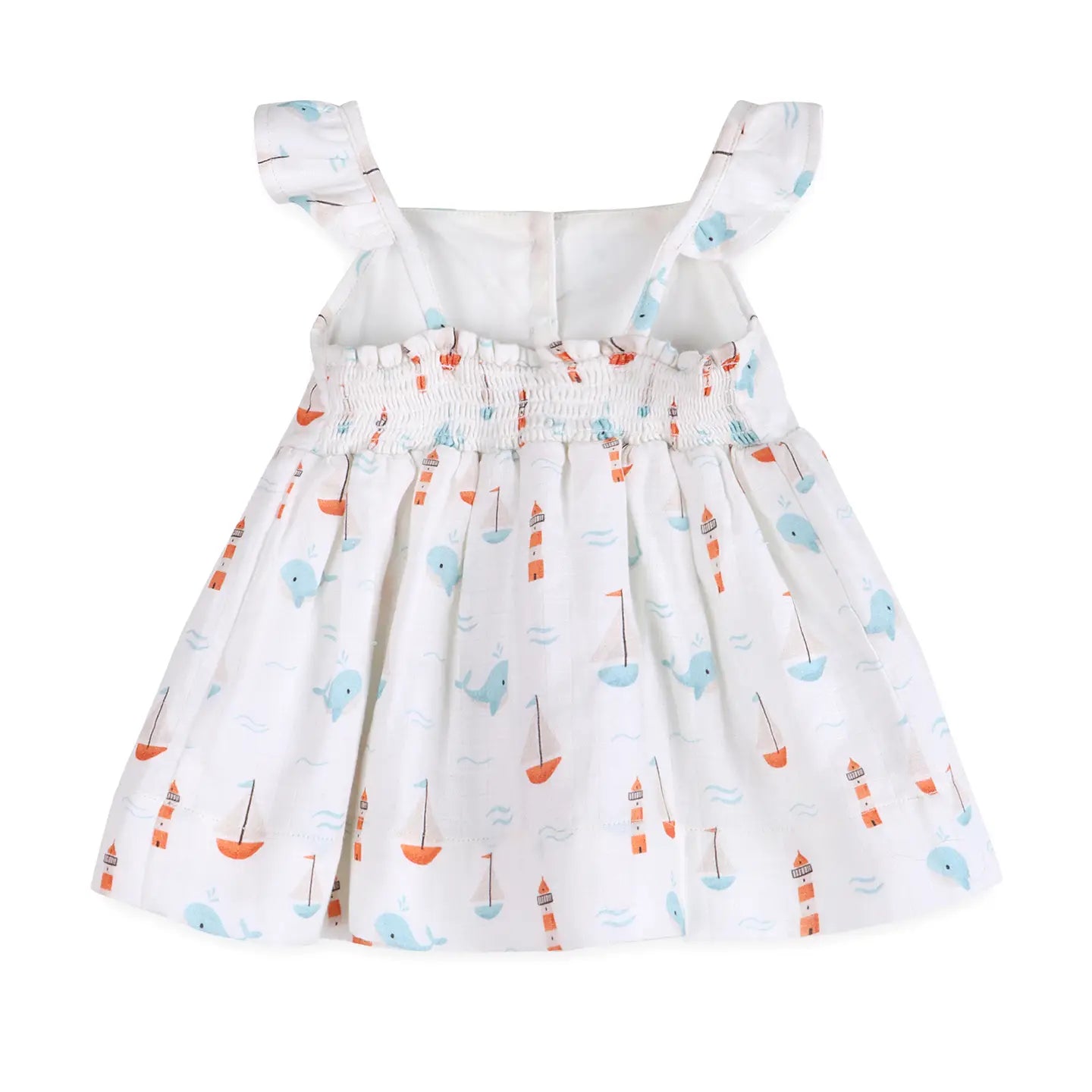 Sailboat Baby Dress + Bloomer