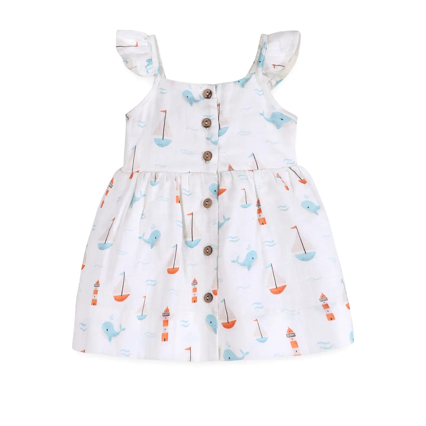 Sailboat Baby Dress + Bloomer