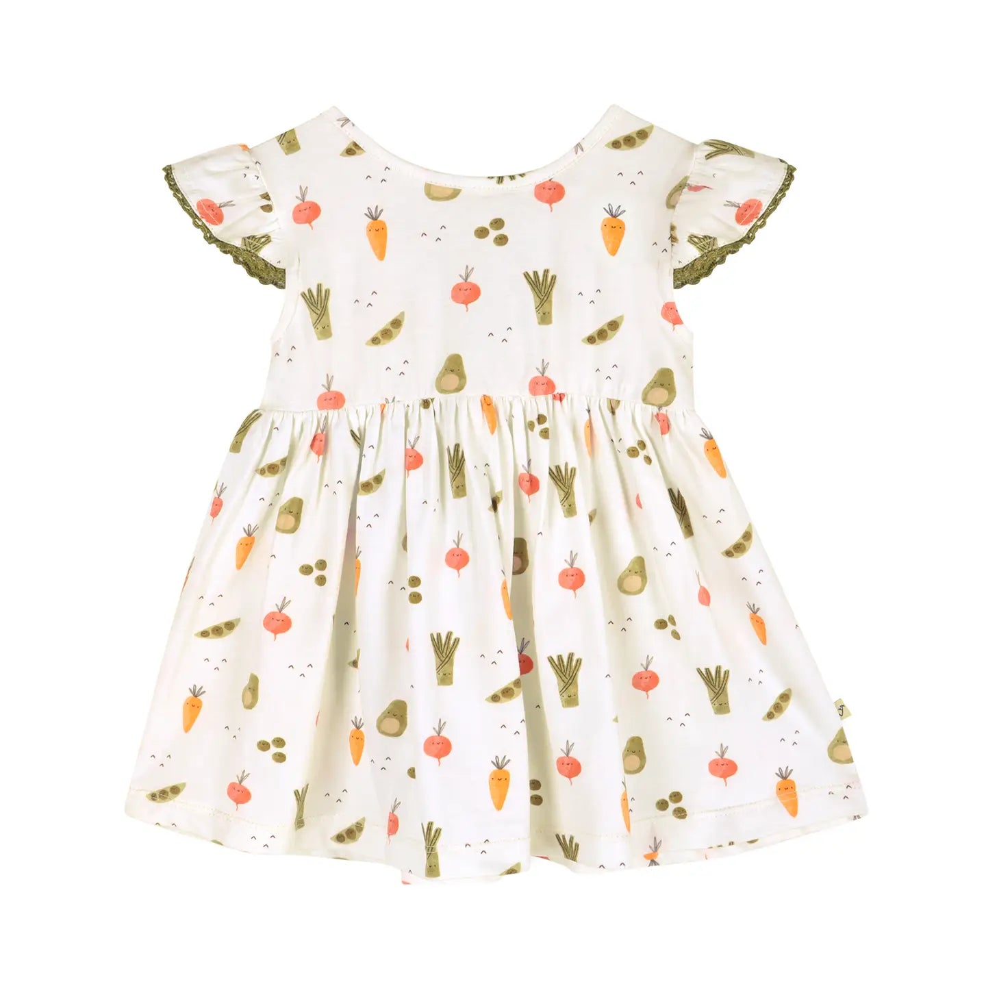 Veggies Baby Dress + Bloomer