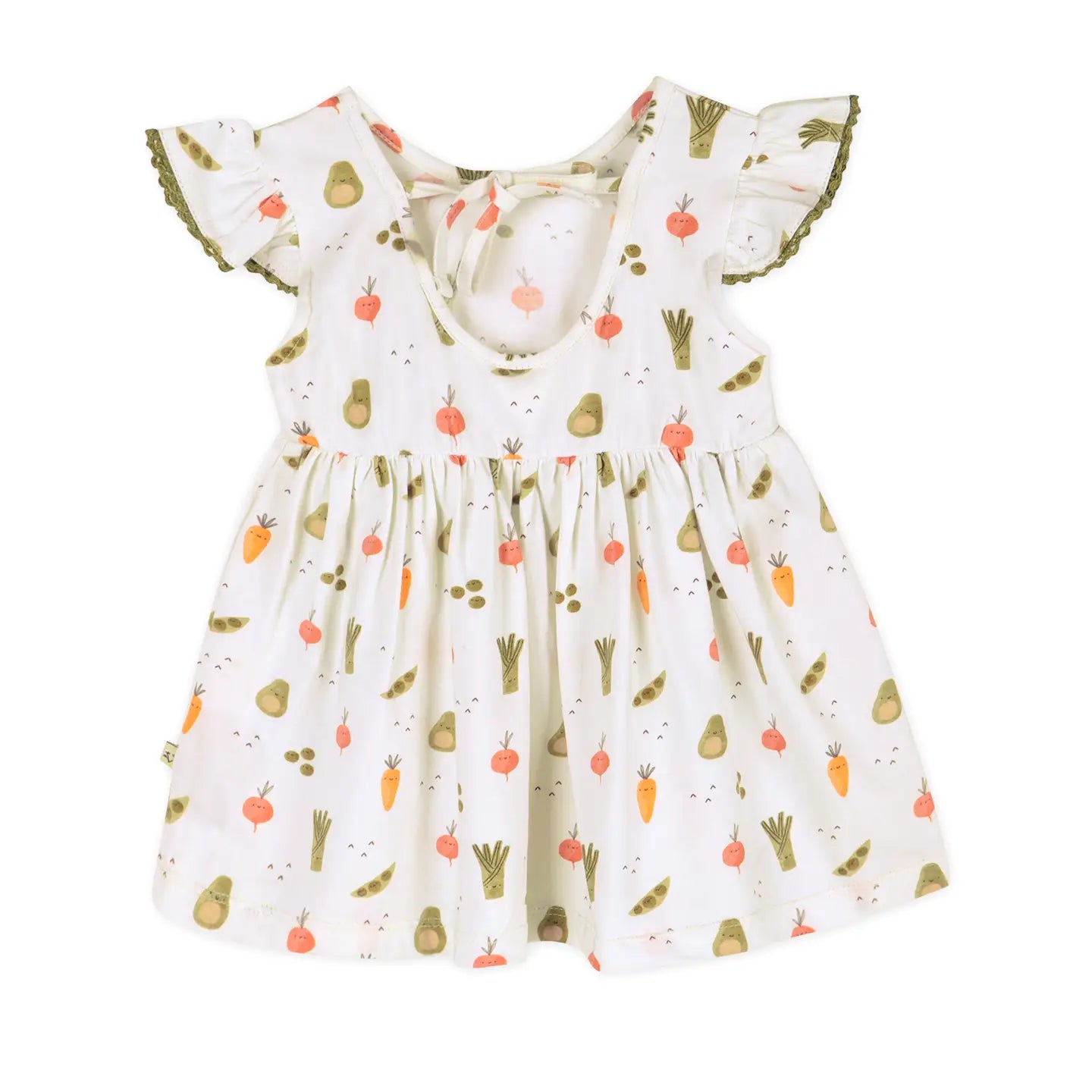 Veggies Baby Dress + Bloomer