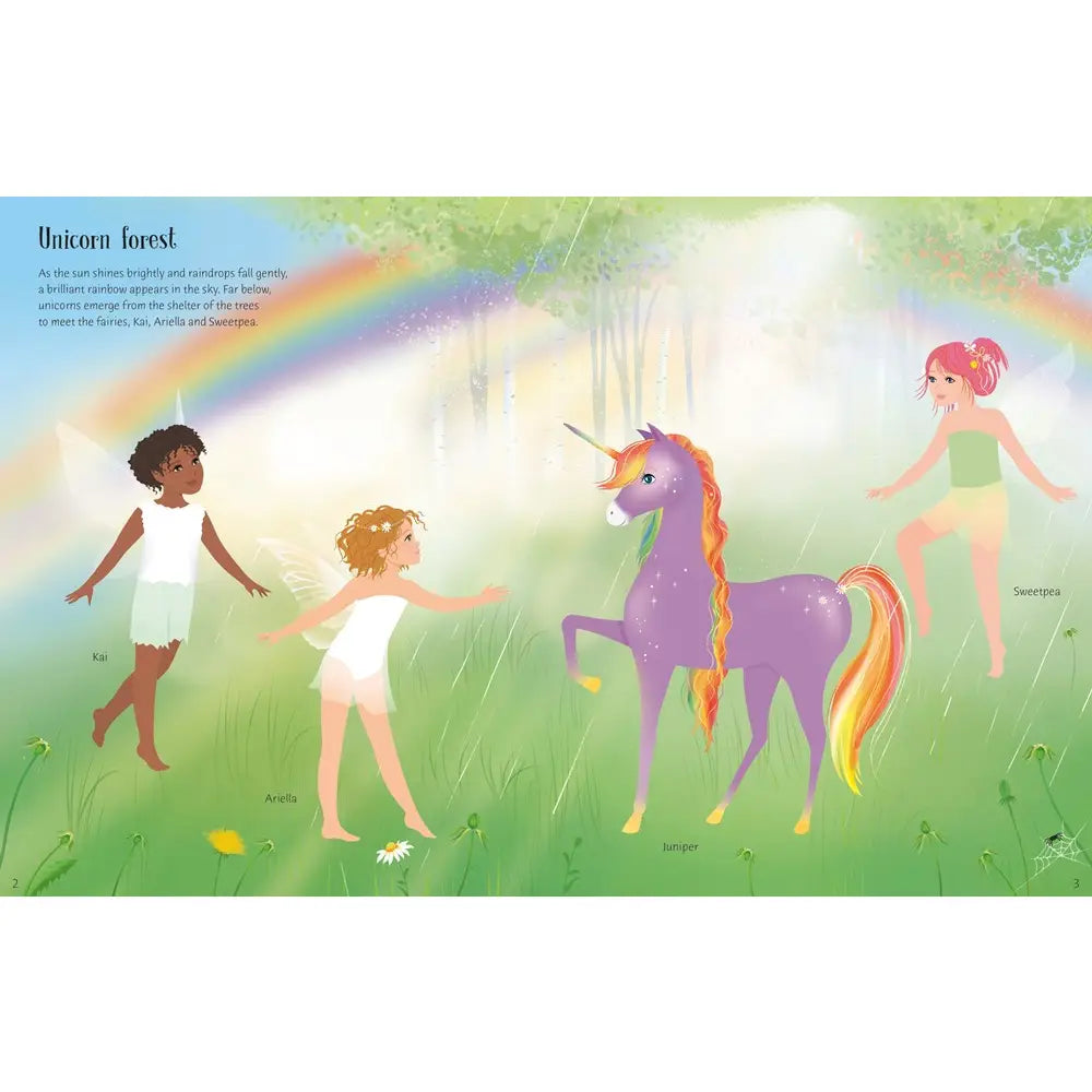 Rainbow Unicorn Sticker Dolly Dressing