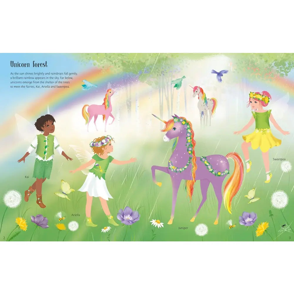 Rainbow Unicorn Sticker Dolly Dressing