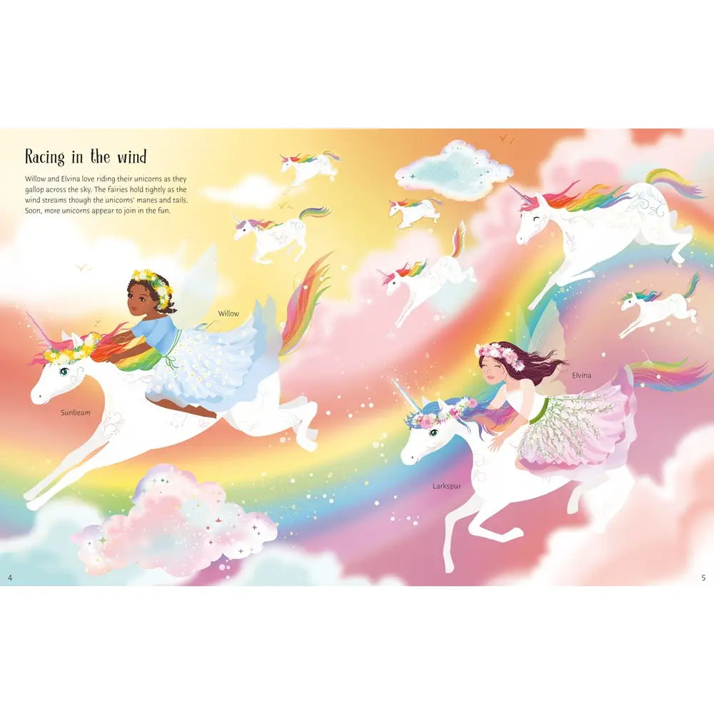 Rainbow Unicorn Sticker Dolly Dressing