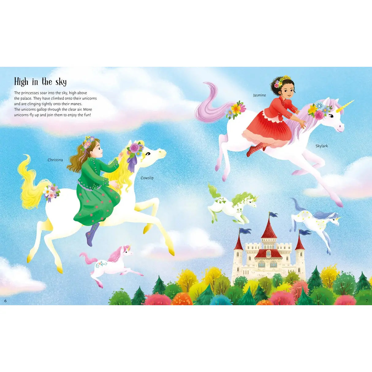 Unicorn Princesses Sticker Dolly Dressing
