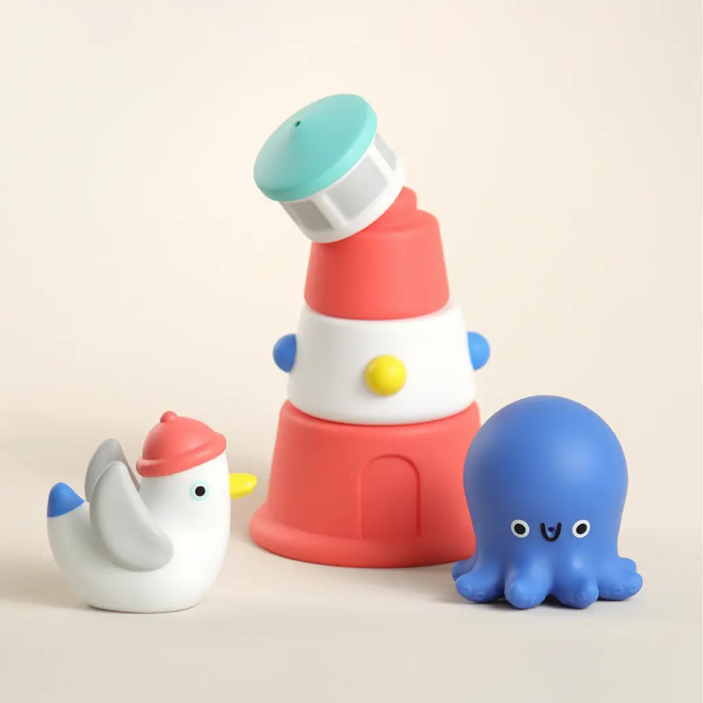 Bath Nautical Stack Set