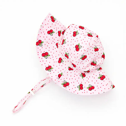 Cherry Sunhat Upf 50+ with Adjustable Breakaway Strap