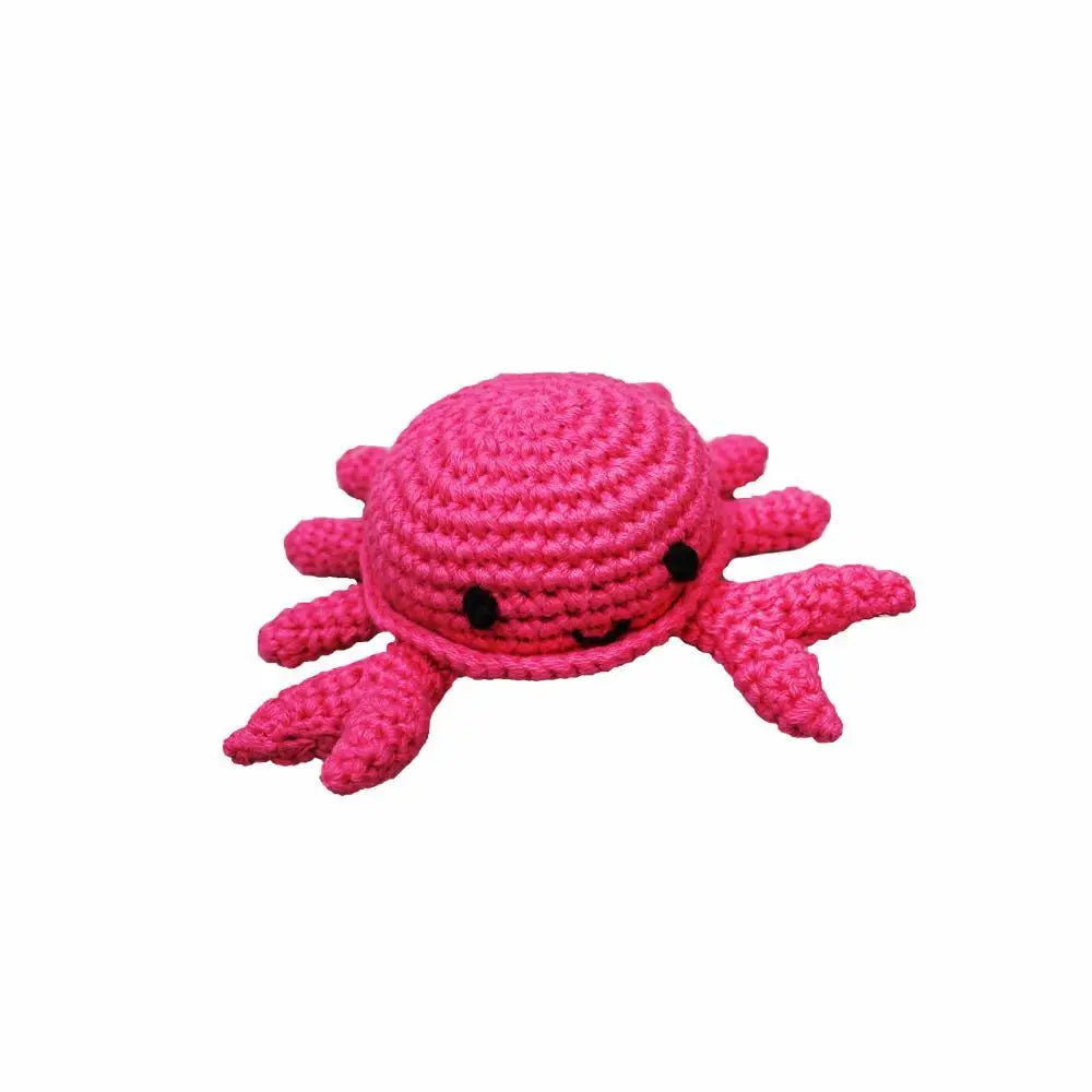 Crab Hand Crochet Rattles