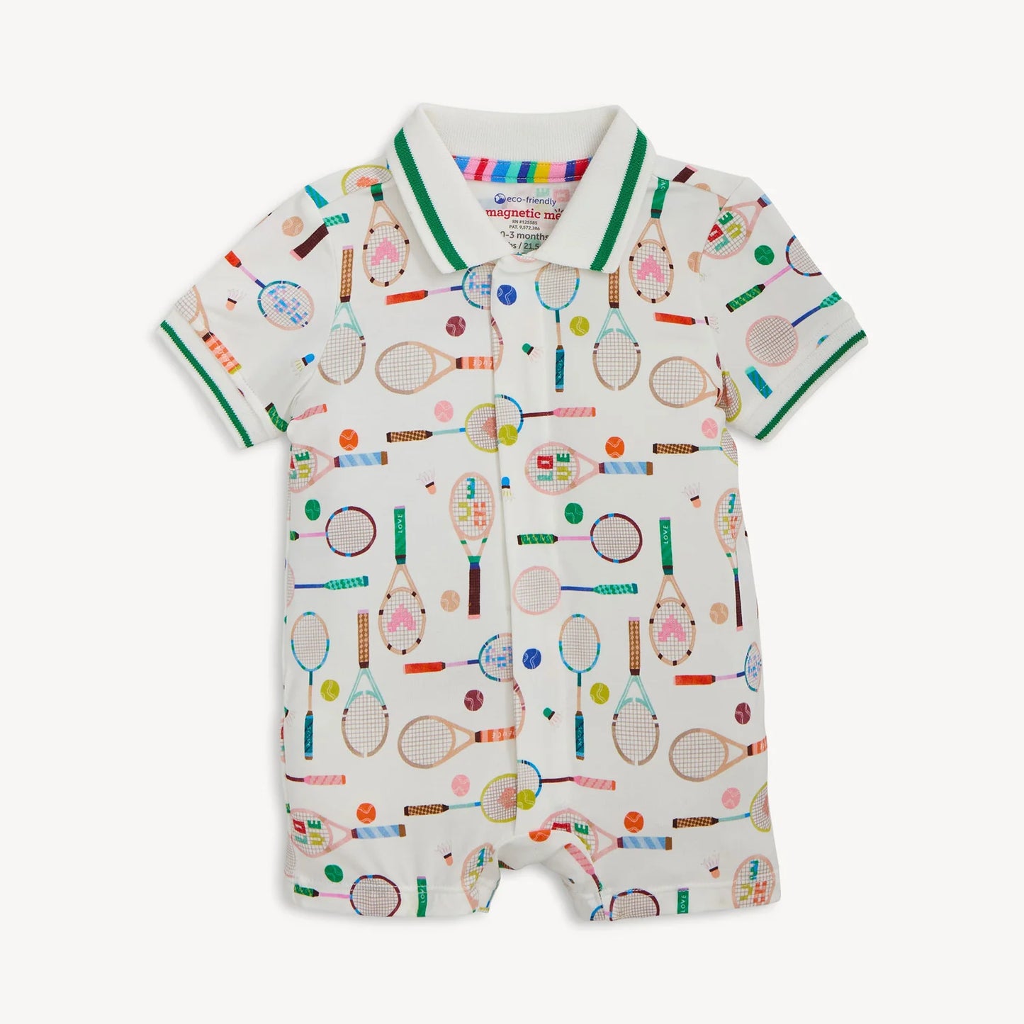 Love All S/S Short Polo Romper