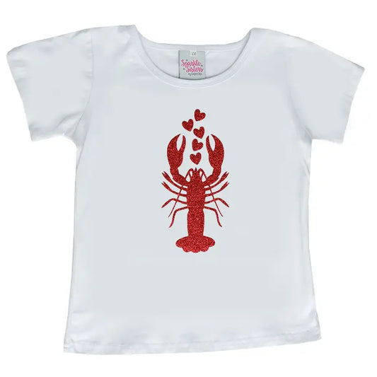 Glitter Lobster Short Sleeve T Shirt