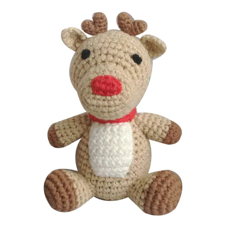 Reindeer Hand-Crochet Rattle