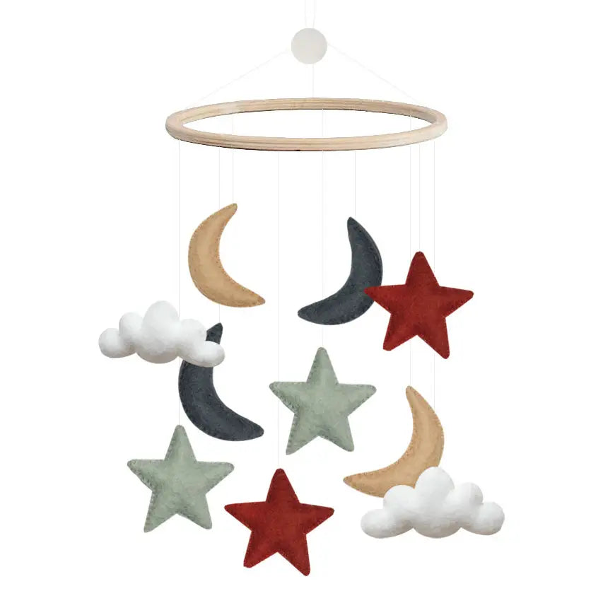 Mobile, Star/Moon/Cloud, Red/Blue