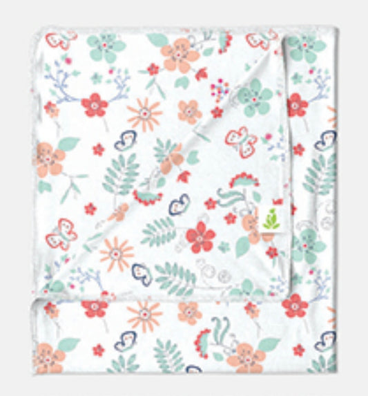 Bloomy Bliss Receiving Blanket