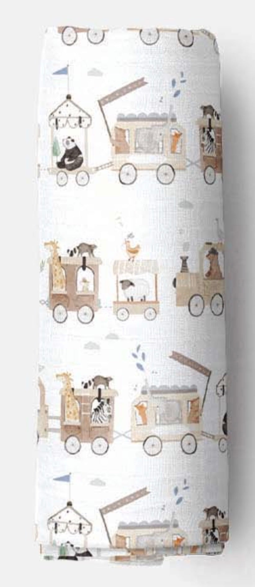 Animal Train Premium Muslin Wrap