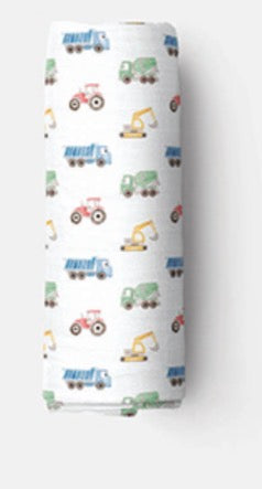 Colorful Trucks Premium Muslin Wrap