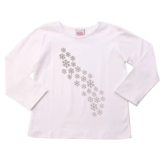 Silver Snowflake Long Sleeve Tee