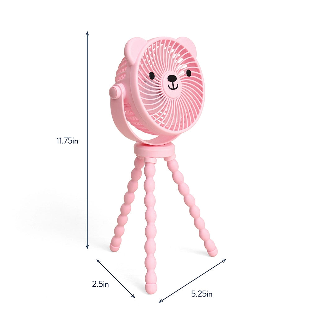 Itzy Breeze 3-Speed Stroller Fan (Pink)