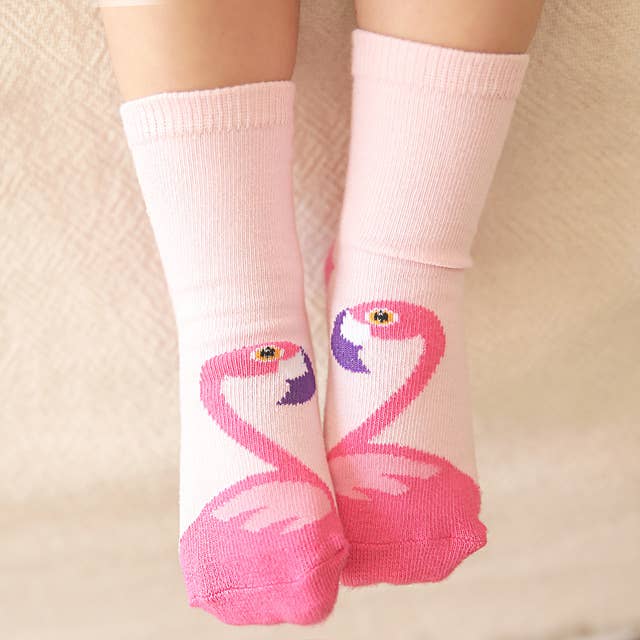 Flamingo Zoo Socks Baby Animal Socks