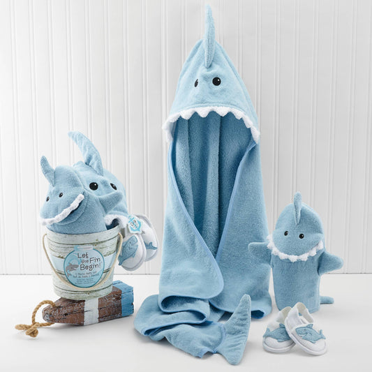 Baby Aspen - Let the Fin Begin 4 Piece Gift Set