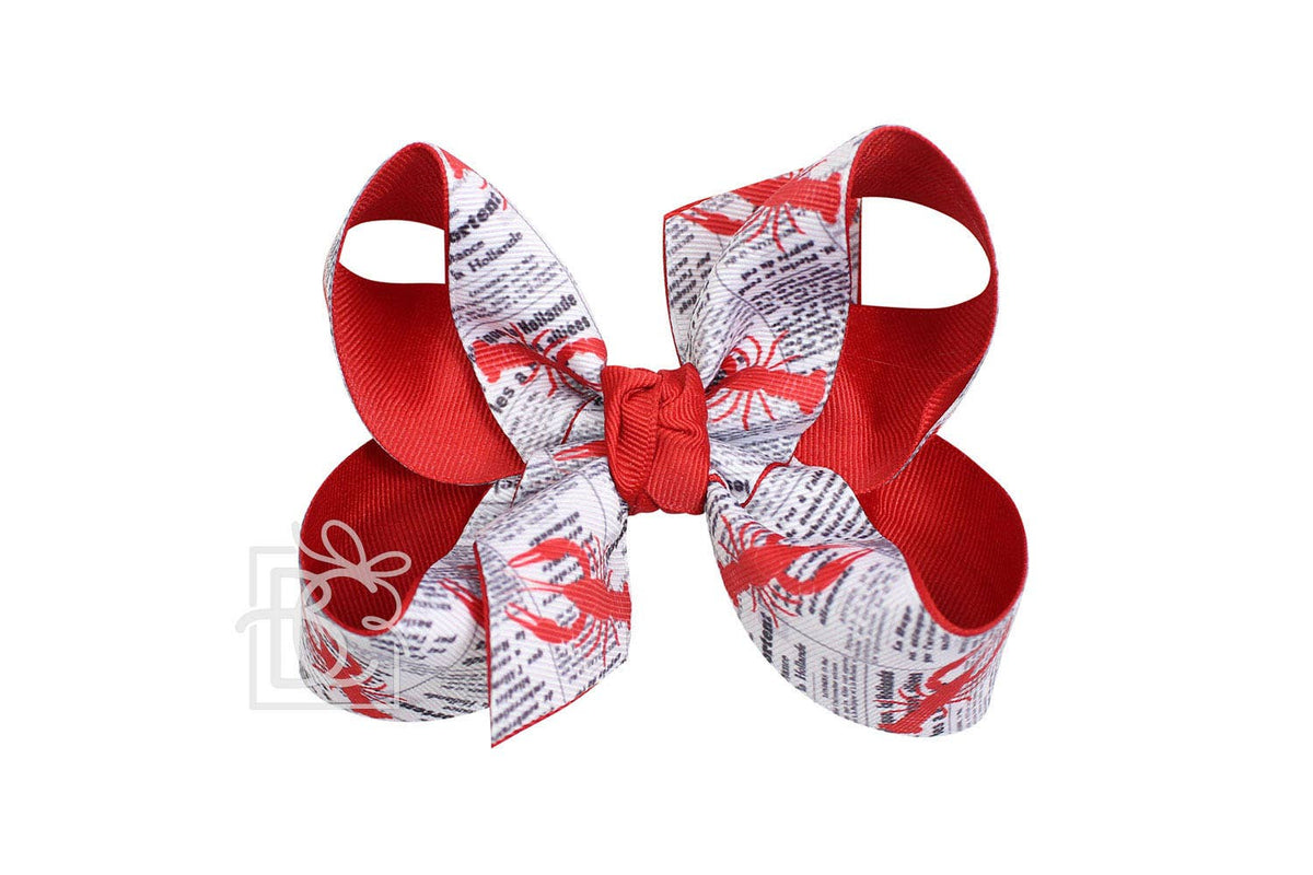 CRAWFISH & NEWSPAPER BOWS