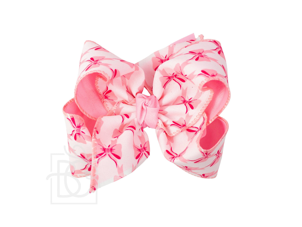 Bow Print Hair Bow on Alligator Clip