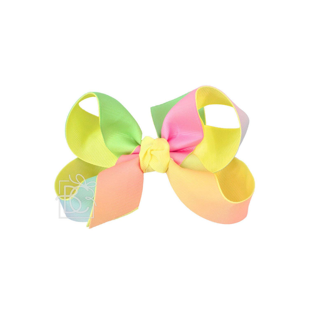 LAYERED RAINBOW BOW ON CLIP