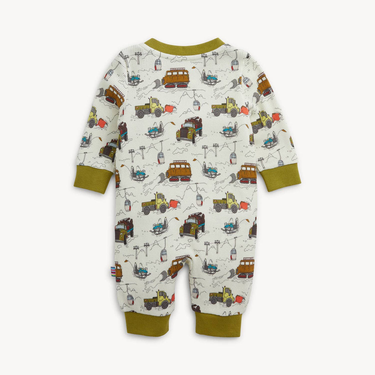 WAFFLE TRUCKS PRINT BOYS ROMPER